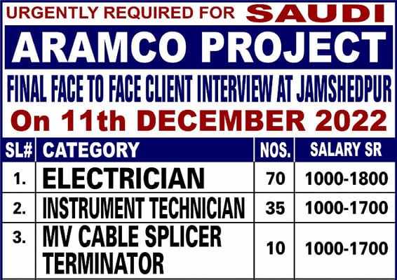 ARAMCO Project Jobs