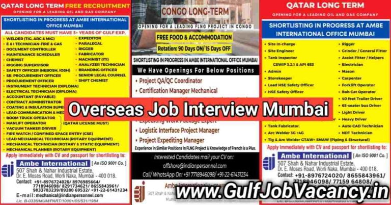 Overseas Job Interview Mumbai | Ambe Jobs