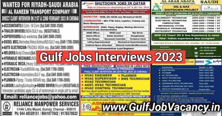 Gulf Jobs | Gccwalkin Interviews