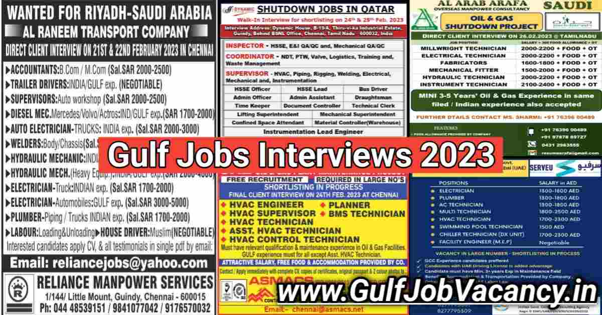 Read more about the article Gulf Jobs | Gccwalkin Interviews