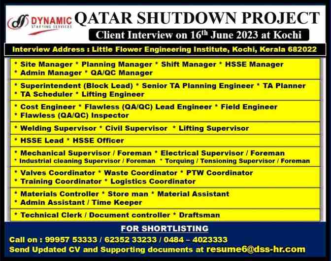 Read more about the article Gulf Job Interview | Shutdown Project