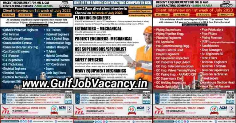 Gulf Job | Oil & Gas Contracting Company