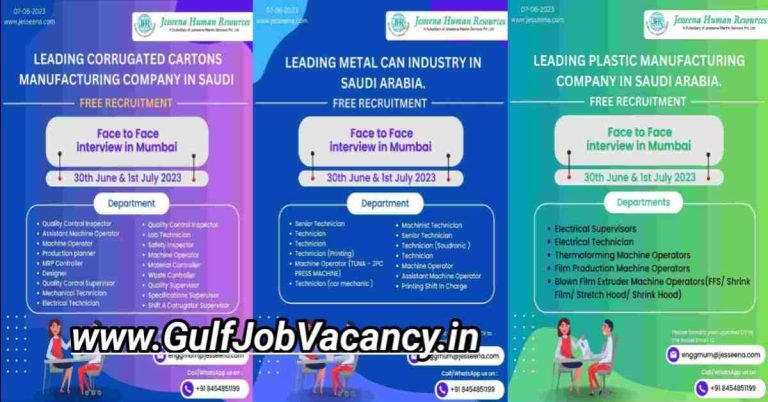 Gulf Jobs | Free Recruitment Saudi Arabia