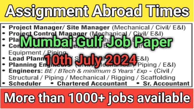 Assignment Abroad Times PDF 10 July 2024