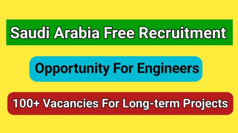 Free Recruitmentr For Saudi Arabia: Long-term project, Gulf Jobs