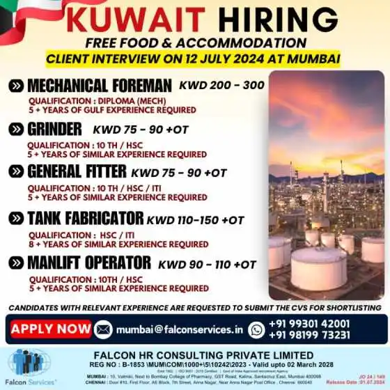 Kuwait Hiring Latest Gulf Jobs
