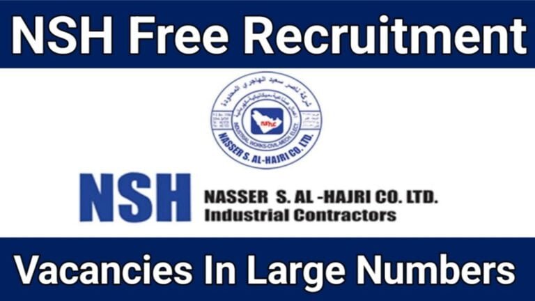 NSH Free Recruitment For Saudi Arabia: Oil & Gas Constrcution Project Vacancies