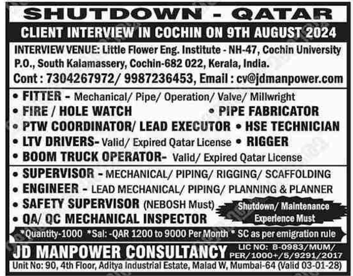 Shutdown Qatar Recruitment