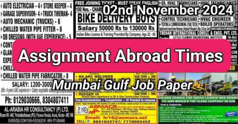 Assignment Abroad Times PDF Today 02 November 2024