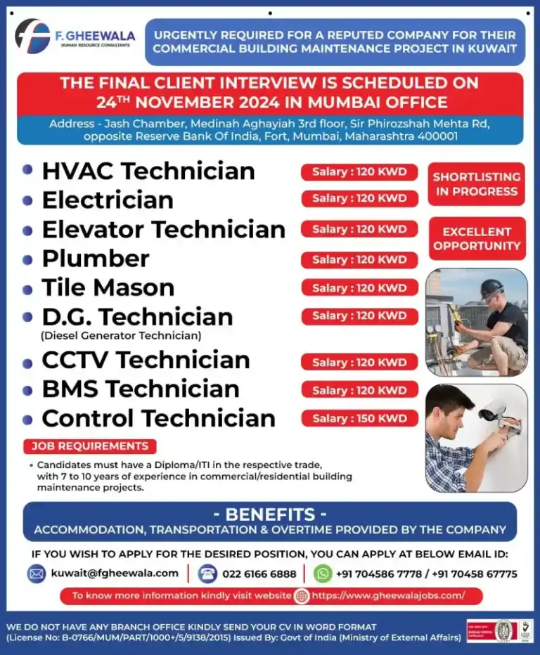 Building Maintenance Project in Kuwait – Final Client Interview in Mumbai!