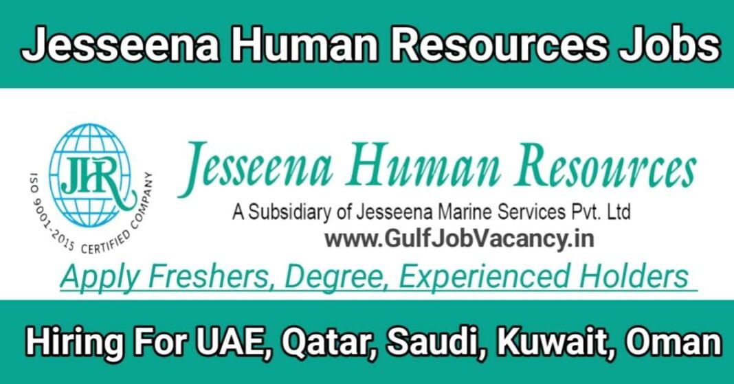 Jesseena Human Resources Vacancies Walk in Interview Jobs